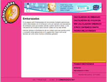 Tablet Screenshot of embarazadas.net